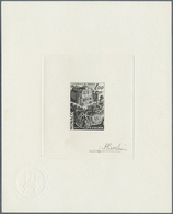 (*) Thematik: Europa / Europe: 1978, CEPT, MONACO Issue, Artist´s Proof In Black/white And Signed. - Idées Européennes