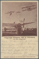 GA Thematik: Flugzeuge, Luftfahrt / Airoplanes, Aviation: 1912, Bayern, Privat-Postkarte 5 Pf Luitpold (Zudruck Auf P 87 - Airplanes
