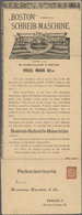 GA Thematik: Industrie, Handel / Industry, Trading: 1895 (ca.), Berliner Packetfahrt. 4-fach-Klappkarte 2 Pf Ziffer Mit - Unclassified