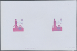 ** Thematik: Internat. Organisationen-Rotarier / Internat. Organizations-Rotary Club: 1974, Morocco. Imperforate Color P - Rotary, Lions Club