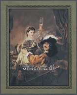 (*) Thematik: Malerei, Maler / Painting, Painters: 1981, Mongolia. Very Rare Imperforate Souvenir Sheet Of The Rembrandt - Altri & Non Classificati