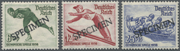 * Thematik: Olympische Spiele / Olympic Games: 1936, Dt. Reich Für Garmisch-P. Kpl. Satz "Winter-Olympiade" (3 Werte) Je - Altri & Non Classificati