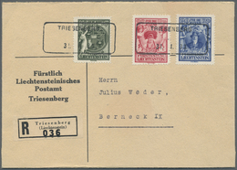 Br Thematik: Pfadfinder / Boy Scouts: 1933, Liechtenstein. Kpl. Satz "Jugendfürsorge", Dabei Marke "Fürst Franz Mit 2 Pf - Altri & Non Classificati