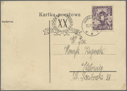 Br Thematik: Pfadfinder / Boy Scouts: 1935/1938, Poland, Anniversary 25th Jamboree "A" Cancel Philatelic Organization On - Other & Unclassified