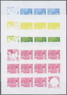 ** Thematik: Pfadfinder / Boy Scouts: 1969, Cook Islands. Imperforate, Progressive Proof (8 Phases) For The Miniature Sh - Autres & Non Classés