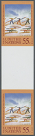 ** Thematik: Politik / Politics: 1998, UN New York. Imperforate, Vertical Gutter Pair For The 55c Value Of The Issue "Un - Non Classés