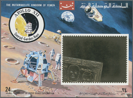 ** Thematik: Raumfahrt / Astronautics: 1969, Kingdom Of Yemen, Souvenir Sheet "History Of Outer Space Exploration - Apol - Autres & Non Classés