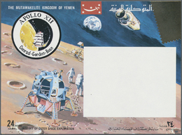 ** Thematik: Raumfahrt / Astronautics: 1969, Kingdom Of Yemen, Souvenir Sheet "History Of Outer Space Exploration - Apol - Autres & Non Classés
