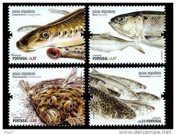 PORTUGAL 2011 4v** (MNH) Poissons Migrateurs  Portugais - Unused Stamps