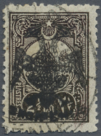 O Albanien: 1913, Double Headed Eagle Overprints, 2½pi. Brown Neatly Cancelled. Certificate Ceremuga. Mi. 800,- - Albanien