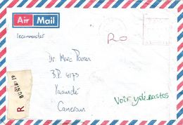 RDC DRC Congo 2011 Bunia Code Letter C Meter FRAMA A27 Registered Cover. Rare - Briefe U. Dokumente