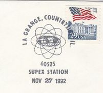 1992 La Grange USA SUPEX COVER EVENT Pmk ENERGY Symbol  Stamps - Autres & Non Classés