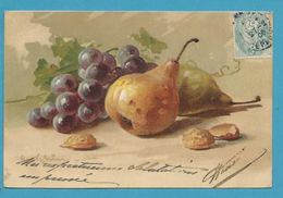 CPA 5581 - Fruits Poire Raisin Noix Illustrateur Catharina KLEIN - Klein, Catharina