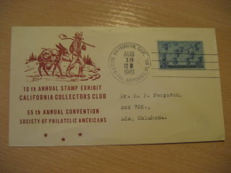 Delcampe - SAN FRANCISCO 1949 Cancel Cover USA Donkey Donkeys Horse - Esel