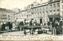 N°55545 -cpa Bruxelles -marché Et Place Du Sablon- - Markten