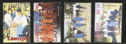 2005 Lesotho Girl Guides   Complete Set Of 4 + Souvenir Sheet MNH - Lesotho (1966-...)