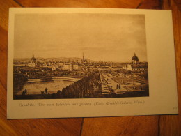 WIEN Belvedere Canaletto Painting Post Card AUSTRIA - Belvedère
