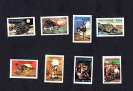 1979- Libya- Animals- Lepoard, Sun, Deer, Tortoise- Porcupine- Hegdehog- Camel-8 Stamps Complete Set MNH** - Unclassified