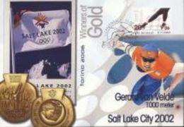 Holland 2012, Olympic Games Winners, Salt Lake City, G. Velde, Skating, Special Cover - Inverno2002: Salt Lake City