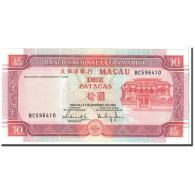 Billet, Macau, 10 Patacas, 2001, Undated, KM:76a, NEUF - Macao