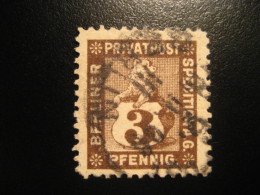 BERLIN Michel 3 (Cat. 1999: 1,50 Eur) Privatpost Und Spedition A.G. PRIVATE Stamp Local Postal Service Germany - Private & Lokale Post