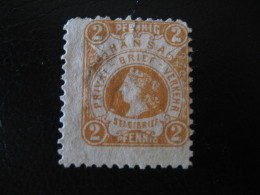 DRESDEN Hansa Michel 1B (Cat. 1999: 25 Eur.) Damaged PRIVATE Stamp Local Postal Service Germany - Private & Local Mails