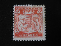 DUSSELDORF Briefbestellung Kraus Michel 1 (Cat. 1999: 75 Eur) PRIVATE Stamp Local Postal Service Germany - Private & Lokale Post