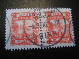 HEILBRONN Michel 6 PRIVATE Stamp Local Postal Service Germany - Private & Local Mails