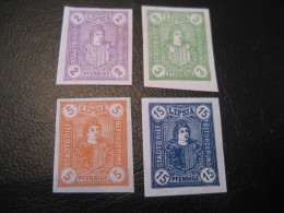 LEIPZIG Lipsia Michel 12 + 14/6 Imperforated PRIVATE Stamp Local Postal Service Germany - Private & Local Mails