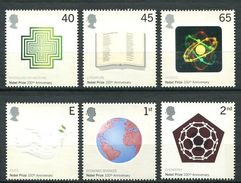 210 GRANDE BRETAGNE 2001 - Yvert 2274/79 - Prix Nobel - Neuf ** (MNH) Sans Trace De Charniere - Unused Stamps