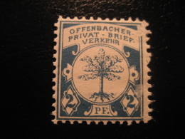 OFFENBACH Privat Brief Verkehr Michel 2 PRIVATE Stamp Local Postal Service Germany - Privatpost