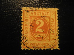 WIESBADEN Michel 6 PRIVATE Stamp Local Postal Service Germany - Private & Lokale Post