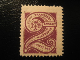 WIESBADEN Michel 29a B (d. 12) (Cat. 1999: 25 Eur) PRIVATE Stamp Local Postal Service Germany - Postes Privées & Locales