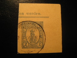 AUGSBURG Privat Stadt Brief Verkehr Cut Square Postal Stationery Card PRIVATE Stamp Local Postal Service Germany - Private & Local Mails