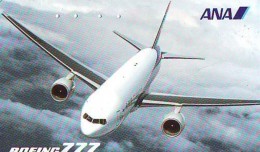 Télécarte  JAPON *  BOEING 777  (2303) * Phonecard JAPAN * Airplane * Flugzeug AVION * AIRLINE - Avions