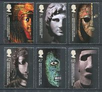 210 GRANDE BRETAGNE 2003 - Yvert 2480/85  - Sculpture Masque Sarcophage - Neuf ** (MNH) Sans Trace De Charniere - Unused Stamps
