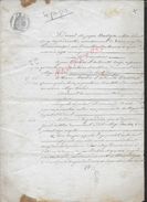 SAINT REMY 1867 ACTE DE VENTED UN BRUYERE  4 PAGES : - Manuscripts