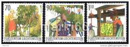 Liechtenstein - 2003 - Months, Viticulture In August, September, October - Mint Stamp Set - Neufs