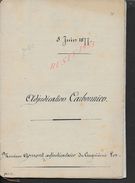 PREAUX 1877 ACTE DE VENTES IMMEUBLES FERME TERRES 50  PAGES : - Manuscripts