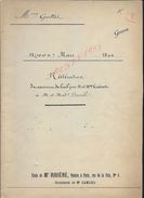PARIS 1904 ACTE BAIL D UNE MAISON X BOUTIQUE BUREAU DES POSTES & TELEGRAPHE Bd MALESHERBES ET RUE JOUFFROY  : - Manuscripts