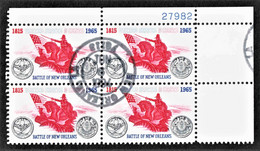 United States - Scott #1261 Used - Plate Block Of 4 (1) - Plaatnummers