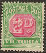 VICTORIA 1897 2d Postage Due SG D22a HM #ABI336 - Neufs