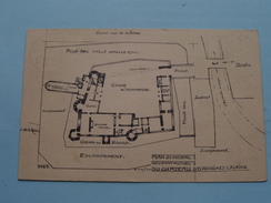 Plan General De L'Etat Actuel Du Château D'ECAUSSINES - LALAING 1923 ( Thill ) Anno 1924 ( Zie Foto Voor Details ) !! - Ecaussinnes