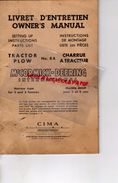 CATALOGUE LIVRET ENTRETIEN OWNER' S MANUAL-TRACTOR PLOW-CHARRUE A TRACTEUR AGRICULTURE- MC CORMICK-DEERING 1949 - Agricoltura