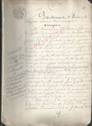 PARIS 1850 ACTE DE JUGEMENT SUCCESSION DE DELECOURT 38 PAGES : - Manuscripts
