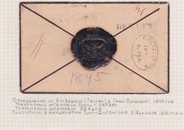 Russia-Germany (Transit Porto Erfurt) St.Petersburg Rare Postmark Dobin Rare Level 8 - ...-1857 Prefilatelia