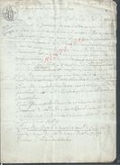 MONTEVRAIN CHESSY CHANTELOUP 1816 ACTE DE PARTAGE 3 PAGES : - Manuscripts