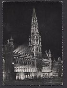 Bruxelles - Brussel - Brussels - Verlicht Stadhuis +1960 -  NOT Used   - See The 2  Scans For Condition( Original - Brussels By Night