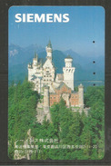 Neuschwanstein Castle  (Siemens) Telephone Card Du Japon - Mountains