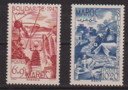 MAROC      N° YVERT  :   266/267   NEUF SANS CHARNIERE        ( N   887 ) - Unused Stamps